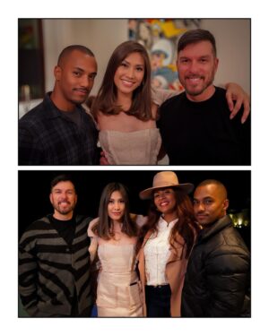 Rain Valdez Instagram - My goodness. Blessed by the grace of these humans (and Penny). Thank for you for a celebration of love and healing. 🥰💐 #onefortheteamtv #wrapparty 

Photos by @sunshine_studios_7 
Poloroids by @meg.eliz.white