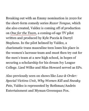 Rain Valdez Instagram - Thank you @deadline for sharing my vision of having a trans-led production company. This is all for the kids. I’ll do anything to make sure we thrive. 💖

Rainbow Entertainment emerges as an equity-centered and trans-led production company, representing a fresh chapter in the world of entertainment. Our aim is to foster an environment where artists can truly thrive, breaking free from the constraints of the traditional Hollywood system. When Jupiter Returns, Mahal serves as the cornerstone of this movement, signaling just the outset of our journey. We envision a New Hollywood, one that champions accessibility, diversity, and equity by empowering BIPOC and queer storytellers in front and behind the camera. 

#fundnewhollywood #onefortheteamtv #relivefilm #whenjupiterreturnsmahal