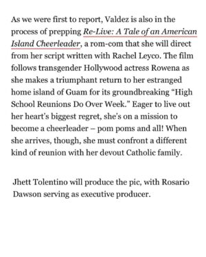 Rain Valdez Instagram - Thank you @deadline for sharing my vision of having a trans-led production company. This is all for the kids. I’ll do anything to make sure we thrive. 💖

Rainbow Entertainment emerges as an equity-centered and trans-led production company, representing a fresh chapter in the world of entertainment. Our aim is to foster an environment where artists can truly thrive, breaking free from the constraints of the traditional Hollywood system. When Jupiter Returns, Mahal serves as the cornerstone of this movement, signaling just the outset of our journey. We envision a New Hollywood, one that champions accessibility, diversity, and equity by empowering BIPOC and queer storytellers in front and behind the camera. 

#fundnewhollywood #onefortheteamtv #relivefilm #whenjupiterreturnsmahal