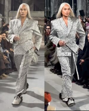 Raja Gemini Instagram - Merci @louisgabrielnouchi (the sweetest visionary) for inviting me to walk my first Paris fashion week. Quite monumental for me and an honor to be part of a celebration of style and inclusivity . Much love to the LGN team for everything. ❤️❤️❤️🇫🇷🥂BEL AMI.