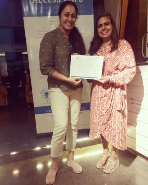 Rajshri Nair Instagram - Certified as a access bars practitioner. Thank you nisha for introducing me to the world of access bars. You were a wonderful facilitator and enjoyed ur class thoroughly . Thank you 🙏🏽❤️❤️❤️❤️❤️#yoursconsciously