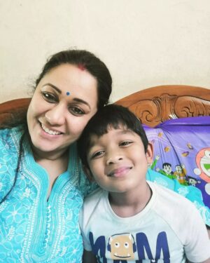 Rajshri Nair Instagram - Mommy n sonny jus lazying at home... 🤗🤗❤️❤️❤️