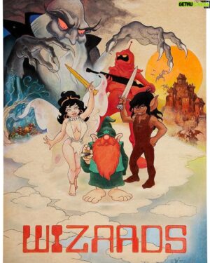 Ralph Bakshi Instagram - Wizards art by Wendy Pini @elfquest 
#wendypini #ralphbakshi #wizards