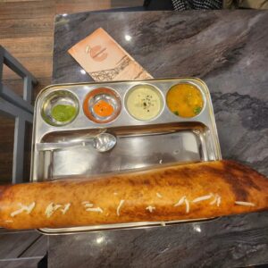 Ram Kamal Mukherjee Instagram - Recently, I tried some yummy Chilly Cheese Masala Dosa at newly opened @canteen601 
They probably serve the best crispy paper dosa, garlic chutney, and pipping hot sambhar. 
Cosy and clean, this canteen is perfect for students and office goers, who are looking for a pocket friendly meal. 
PS: They have amazing take away service, with supreme packaging. Do try Dahi Vada if you are fond of chats! 
You will find this place at Golf Garden area. 
❣️👍