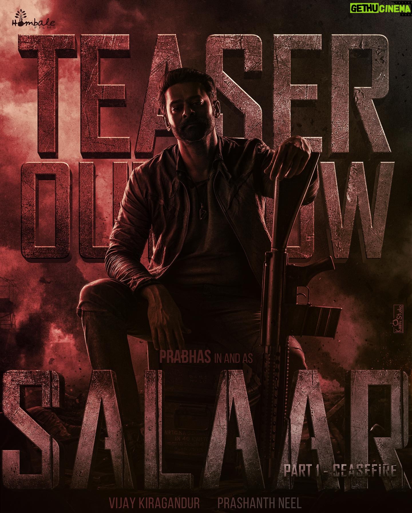 Ramachandra Raju - 11.7K Likes - THE MOST VIOLENT MEN... CALLED ONE MAN... THE MOST VIOLENT 🔥
Presenting our next feature #SalaarCeaseFire to the world: https://youtu.be/bUR_FKt7Iso
#SalaarTeaser #Salaar @actorprabhas #PrashanthNeel @therealprithvi @hombalefilms #VijayKiragandur @shrutzhaasan @iamjaggubhai_ @sriya_reddy @garuda_ram_official @actorsimha @hombalegroup @bhuvanphotography @ravibasrur @shivakumarart @chalapathi477 @anbariv_action_director @kishorekotumphotography @salaarthesaga