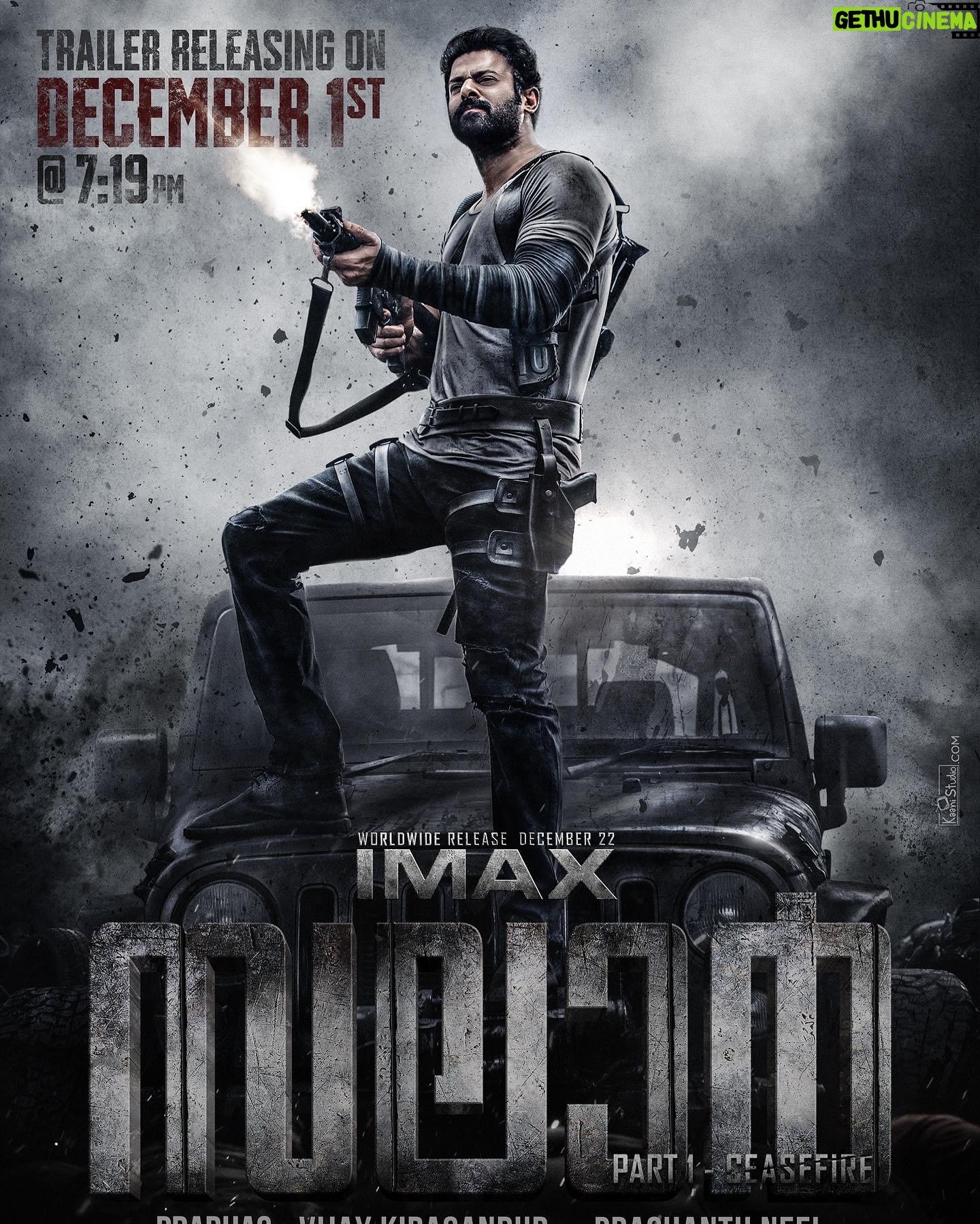 Ramachandra Raju - 11K Likes - Gear up for an Explosive celebrations💥 Experience the biggest action saga in @imax, #Salaar in theatres from December 22nd.
#SalaarCeaseFire @actorprabhas #PrashanthNeel @therealprithvi @hombalefilms @vkiragandur @shrutzhaasan @iamjaggubhai_ @sriya_reddy @garuda_ram_official @actorsimha @hombalegroup @bhuvanphotography @ravibasrur @shivakumarart @chalapathi477 @anbariv_action_director @kishorekotumphotography @salaarthesaga
#SalaarCeaseFireOnDec22