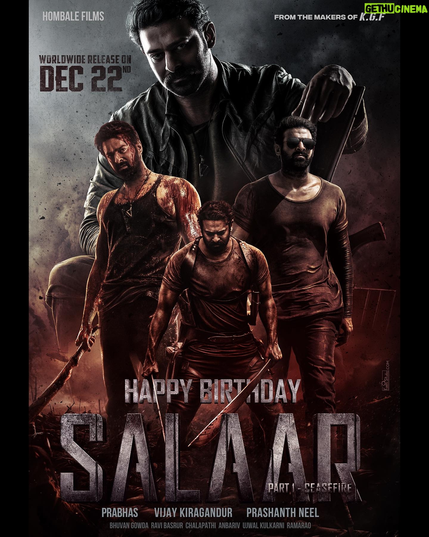 Ramachandra Raju - 13.3K Likes - Happy birthday to the Unrelenting, Unmerciful King's General 𝐒𝐀𝐋𝐀𝐀𝐑, #Prabhas 💥
#HappyBirthdaySalaar
#SalaarCeaseFire #Salaar #SalaarCeaseFireOnDec22 @actorprabhas