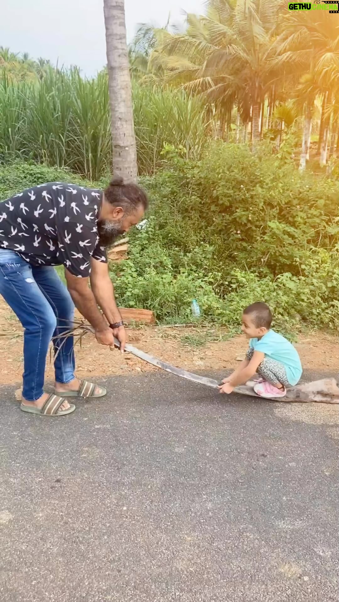 Ramachandra Raju - 114.7K Likes - Fun @Farm 😍😄 #Reyanshverma #Teeyara @drsuma_raju #farm