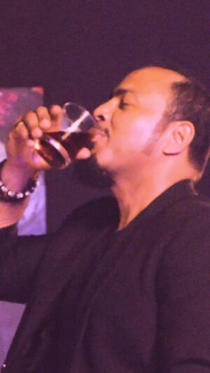 Ramsey Nouah Instagram - February- the month of lovers! 

A month to celebrate love, to laugh, to hold, to dance, to groove and  have fun! 

Sip on  @thenines_nigeria while you’re at it. 

Happy February to you all! 

Cheers 🥂

#theninesnigeria