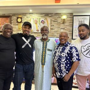 Ramsey Nouah Instagram - We are in Ghana filming and @officiallilwin took me to meet this great man of God @stephenadomkyeiduah here in Kumasi. 

I was in awe of his humility, meekness and grace inspite of the magnitude of his church. 

He welcomed us into his house with his family and his hospitality and warmth blew me away! 

We shared the word and we were all definitely blessed!