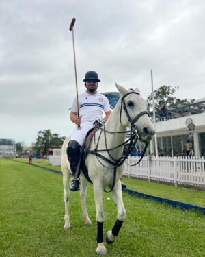Ramsey Nouah Instagram - The other day at the @lagospoloclub 
Polo is really not my thing,  but hey; no qualms in giving it a shot😊 
Cheers to trying new things🥂, as long as you don’t get a crazy horse that flings you like a bull in ‘corrida de toros’ 😂.