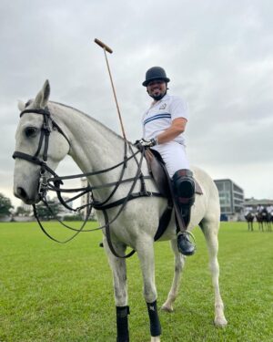 Ramsey Nouah Instagram - The other day at the @lagospoloclub 
Polo is really not my thing,  but hey; no qualms in giving it a shot😊 
Cheers to trying new things🥂, as long as you don’t get a crazy horse that flings you like a bull in ‘corrida de toros’ 😂.