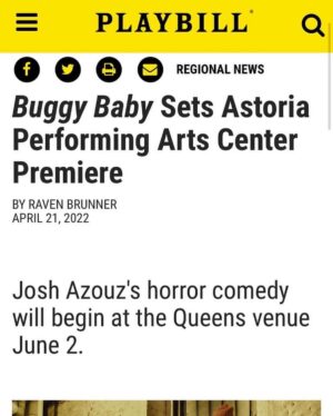 Rana Roy Instagram - Super excited to play with these people. When @rorydmcgregor sent me Buggy Baby by Josh Azouz I couldn’t stop reading. I’m obsessed with this play and I hope if you’re in NYC, you come see it. 🎭 

Link for tickets in bio.

📸: @emiliomk