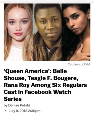 Rana Roy Instagram - Yay finally able to share! Super excited to be a part of this project!! 🤸🏾‍♀️ #QueenAmerica @catherinezetajones @moppyoppenheimer @aletheajones @themeganwest @belle_shouse @isabella.amara @madeupstories