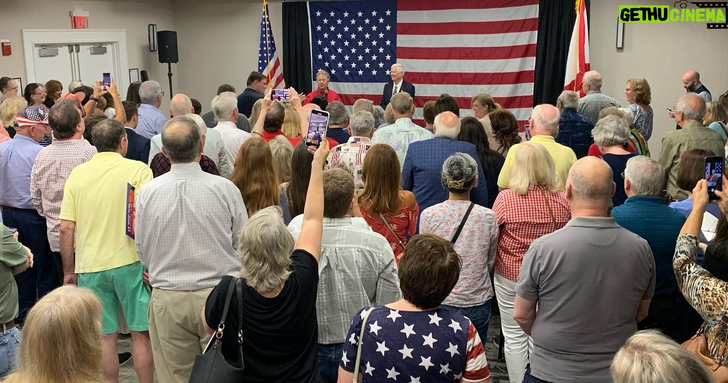 Rand Paul - 2.3K Likes - Thank you to the hundreds of @mobrooksforsenate supporters who came out to support his Senate campaign today!
The energy we got in Huntsville showed us that he can win on Tuesday. Be sure to get out and vote for Mo on June 21st and make him the next Senator from Alabama!