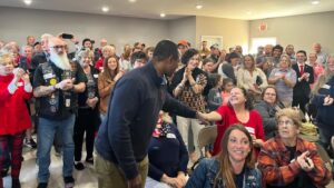 Rand Paul Instagram - Today, I had the honor of being joined by my friend @drrandpaul on the campaign trail--and you brought the energy! 

We've got 18 days, Kentucky. That's it. 

Our momentum grows stronger by the day, and with your help, we're going to make history on November 7th. #TeamCameron 

📍Crescent Springs
📍Lexington
📍Louisville
📍Bowling Green