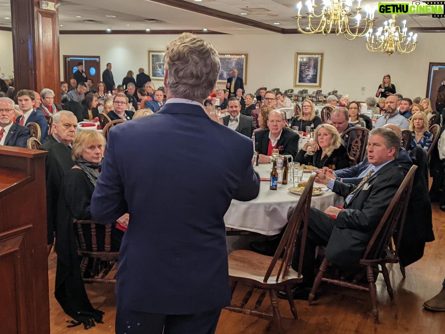 Rand Paul - 3.7K Likes - Another outstanding Lincoln Dinner on Saturday, this time with 300 friends in the Shelby Co GOP!
Their story of 30 GOP candidates running for local office while the Democrats have less than 10 is the story of Kentucky. A red wave is coming and I can’t wait to help usher it in!
