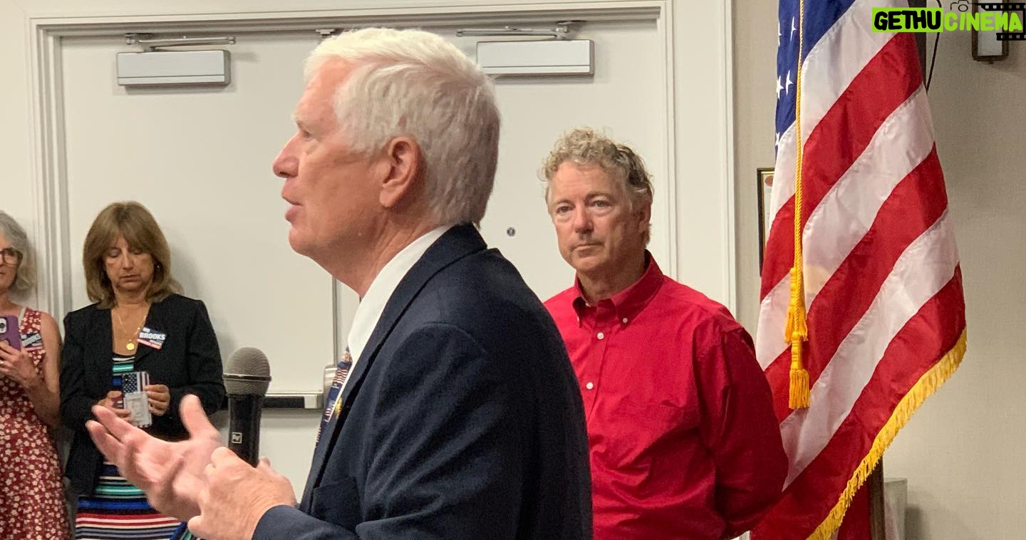Rand Paul - 2.3K Likes - Thank you to the hundreds of @mobrooksforsenate supporters who came out to support his Senate campaign today!
The energy we got in Huntsville showed us that he can win on Tuesday. Be sure to get out and vote for Mo on June 21st and make him the next Senator from Alabama!