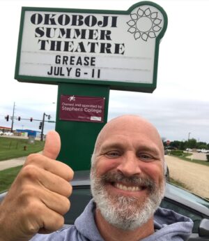 Randy Flagler Instagram - Watching my youngest daughter do her thing. @okobojisummertheatre #ostseason63 #stephenscollege #grease