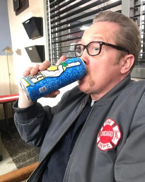 Randy Flagler Instagram - What is the secret to @christianstolte ‘s success? It’s a can a day of Caddy Shack @peacetea . It’s as simple as that. #ChicagoFire