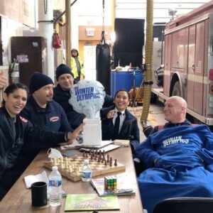 Randy Flagler Instagram - Go @TeamUSA! #WinterOlympics #Beijing2022 #EverydayOlympian @NBC @NBCOlympics @NBCSports #ChicagoFire @nbconechicago @mrmayo @joeminoso @squad2tony @andyallo @wolfentertainment