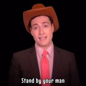 Randy Rainbow Instagram - A Valentine’s Day throwback... Beyoncé ain’t the only one to go country every now and then. 🤠💘 #StandByYourMan #RandyRainbowForPresident