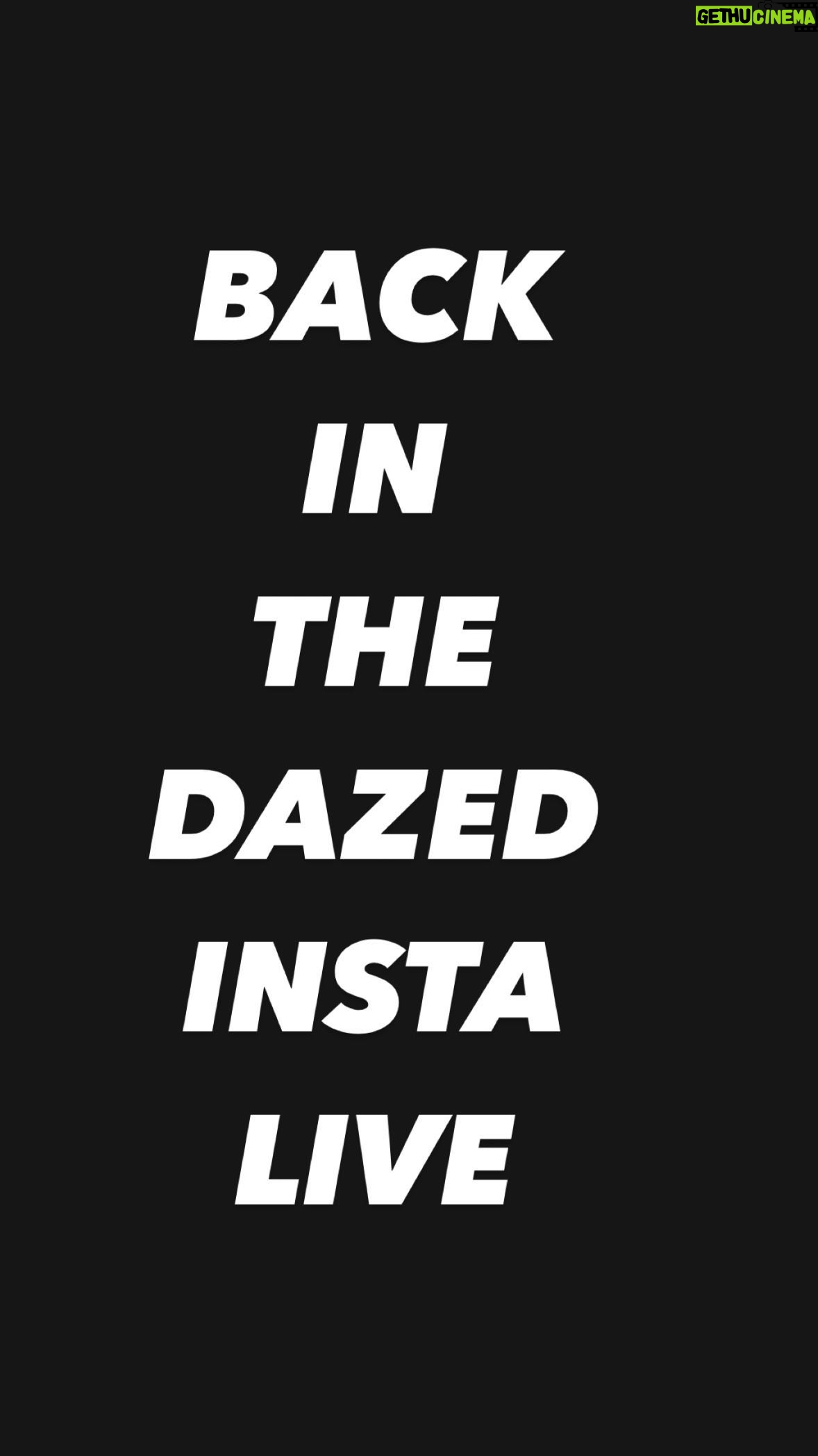 Rankin - 738 Likes - Back in the Dazed, instalive. Saturday 25th May 4pm
@dazed @180.studios