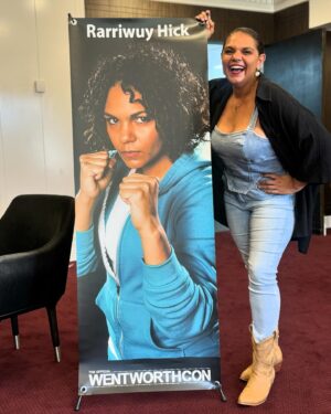 Rarriwuy Hick Instagram - Reflecting back on Melbourne’s Wentworth Con

Thank you for a blast of a weekend 
@wentworth_con 🩵