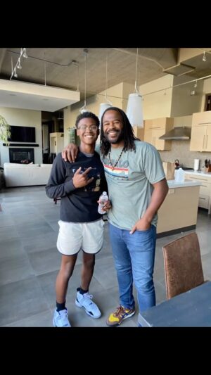 Rashad Evans Instagram - And just like that…. 💥 My baby Boy became a Young Man.. ❤️ HAPPY 17th BIRTHDAY . @soss.shadi  Love you Son!