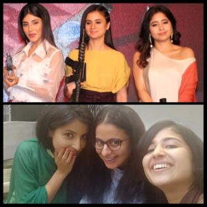 Rasika Dugal Instagram - सुरु भी मजे में किए थे, अब भी मजा आ रहा है। 😀

The First photo is from the trailer launch of season 1 (2018) next to one from the trailer launch of season 3 (2024). And the love only grows... 😍

Last photo.The Dark Knight who returned for us every season @gurmmeetsingh और  हमारे प्यारे DOP @kapoorbaba जो तीन seasons से हमें प्रकाशित कर रहे हैं। 😀

Friday ke liye pirpared hain? #5thJuly #Mirzapur3