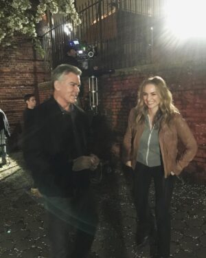 Ray Liotta Instagram - Back working on @nbcshadesofblue with @dreadematteo. Fun scene except for the other person who we did the scene with. Let's just say he was "twice" backed. #ShadesofBlue
