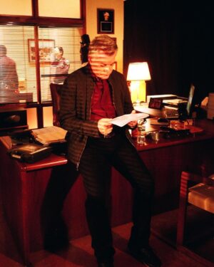 Ray Liotta Instagram - Studying lines which sometimes are IMPOSSIBLE to remember, but look how great our DP (the creative genius of Stefan Czapsky). He, Kurt and John are the best along with Dave and Eric, two great cameramen. No joke. Photo by @kevinlombardo