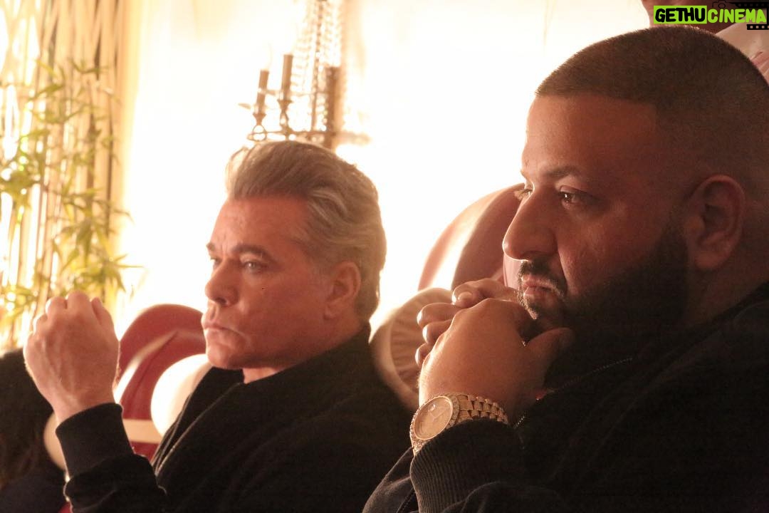 Ray Liotta - 3K Likes - Myself and @djkhaled waiting for the cameras to roll for an @applemusic commercial. Why it only ran once, I'll never know. Crazy business I'm in.