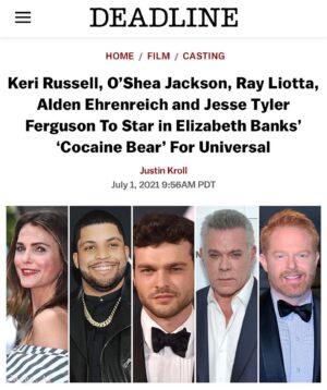 Ray Liotta Instagram - Looking forward to working with a bear in Ireland! Oh yea and the actors too! #CocaineBear