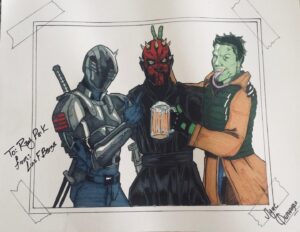 Ray Park Instagram - Multiverse! 

YO JOE 
FEEL THE FORCE 
SLIMED! 

#fanart #thankyou #raypark #multiverse #snakeeyes #yojoe #gijoe #retaliation #darthmaul #thephantommenace #ep1 #toad #xmen #action #martialarts #fun