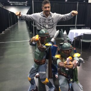 Ray Park Instagram - THE FORCE IS STRONG! 

My kids @starwarscelebration Anaheim a few years back. They said it was the best ever and had a fantastic time.  It was their 1st Celebration even though we attended Star Wars Weekends over the years. 
And it was FANTASTIC! 

After our 1st day they wanted to go and get a BOBA FETT costume from the SW store ASAP! ( I couldn’t find one my size ) 
Because of Jeremy and uncle Daniel. 

After seeing the joy and fun from everyone there, that’s when I decided that I wanted to be a MERC too not knowing I’d be asked back to be MAUL in SOLO. 
( still want to be a MERC 😉) 

Remembering Jeremy, the coolest Bounty Hunter in the Galaxy. 

ONE WITH THE FORCE! 

#starwarscelebration #anahiem #bobafett #jeremybulloch #onewiththeforce #mykids #myloves

@rulermaul & @mandalorianmercs are in the photos above. 
@rulermaul is Maul & Boba 
Ted and the Mercs were so gracious and awesome with my kids.  THANK YOU!