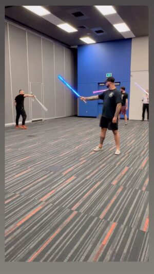 Ray Park Instagram - It was so much fun with lots of laughs during my master class held during @mtlcomiccon on Friday. Much appreciated to you all who participated and brought great energy with you.  Thank you to Brandi for setting it up for me with Kristie and Wendy filming and supporting the class. 
I apologize if I didn’t get everyone in the short clip my@son was a little under weather and I wanted him to rest up as he was going to film the 4 sessions. Thank you Wendy for all the clips and photos of these amazing humans. 

YOU ALL WERE AMAZING… SITH-AMAZING!!

Looking forward to my next Master Class @fanboy_expo 

I want to thank @mtlcomiccon for being the reason I started with my idea that I have been pondering on for the last 20years and setting everything up and supporting me.  Thank you so much Oscar and your amazing team❤️

Sith do Rule!

Living the Sith life….
🤜🏻🤛🏻
#rayparksaberactionmasterclass #raypark #apprentices #sithrule