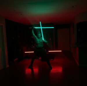 Ray Park Instagram - Living The Sith Life…. 💚☘️🤜🏻🤛🏻

#raypark #readyready #darthmaul #snakeeyes #imback #stpatricksday #sithhappens