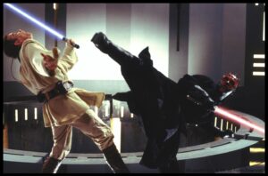 Ray Park Instagram - KENOBI!!!

SITH RULE! 

#kenobi #thephantommenace #obiwankenobi #darthmaul #raypark #starwars #backkick #forcekick #lightsaber