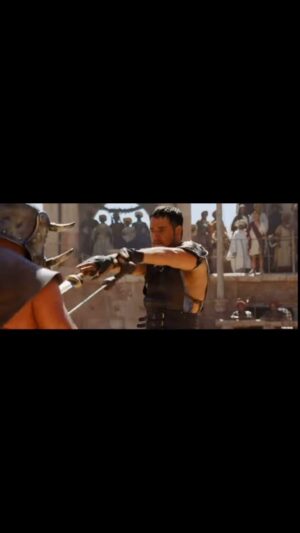 Ray Park Instagram - “ Are you not entertained ? “ 
“ Isn’t that why you are here ? “ 

Gladiator Russell Crowe 

#livingthesithlife #sithrule #gladiator #spartan