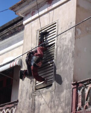 Ray Park Instagram - SPIDER MAN?! 

Spidey’s got nothing on this Vampire wall crawler! 

SITH RULE! 

THIS IS THE WAY! 
👊

Only joking.  I love Spider man however it was the closest I will ever get to pretending i was for the day.  Lol. 

#slayer #vampiretwins #puertorico #raypark #wallcrawler #vampire #doingmyownstunts #thisistheway #hangingaround #spiderman #sithrule #pretending