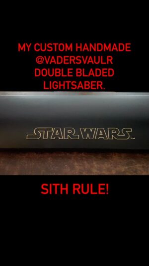 Ray Park Instagram - THE POWER OF THE SITH! 

SITH LIFE!  SITH RULE!

#vadervault #lightsaber @officalvadersvault