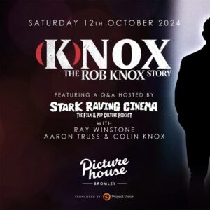 Ray Winstone Instagram - 🎟 Tickets are now on sale for (K)nox: The Rob Knox Story at @bromleypicturehouse on Saturday 12th October 🎟

This is a very special one off screening hosted by @paulfrightfest at @starkravingcinema with a Q&A with BAFTA nominated actor @thisisraywinstone (Sexy Beast, The Departed, Nil By Mouth), director @trussaaron and producer/Rob's father, Colin Knox 🎙

Link to Tickets:
https://ticketing.picturehouses.com/Ticketing/visSelectTickets.aspx?cinemacode=029&txtSessionId=39005&visLang=1

The Rob Knox London Film Festival will also be returning on Saturday 5th July 2025, in partnership with @italiacontichis and Project Vision 📽

A huge thank you to the team at Bromley Picturehouse for the support and for making us feel welcome in our new home ❤💥

#robknox #knifecrime #raywinstone #screening #q&a #tickets #documentary #murder #truecrime #starkravingcinema #picturehouse #october #filmfestival #bromley