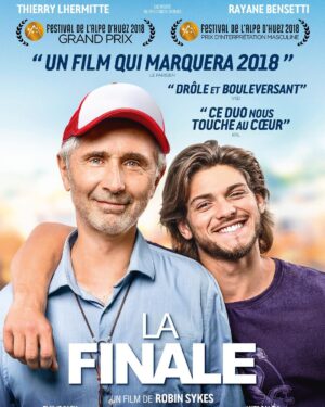 Rayane Bensetti Instagram - Bon même si c’est très compliqué pour moi en ce moment de sourire ... je vais continuer de promouvoir ce très beau film dans lequel j’ai eu la chance de tourné avec mon #ThierryLhermitte 
Voici l’affiche officiel de mon prochain film 
#LaFinale qui sortira le 21 mars !
Sur l’affiche je peux apparaître tout sourire avec une bouche pleine de dents ! 😊ça me manque beaucoup de rigoler les amis ... 😔
Mon père m’a dit que ce film allait vraiment plaire au public ... j’espère qu’il avait raison , (mais il se trompait rarement en général ) 
Hâte de vous faire découvrir ce beau projet je vous aime fort ! 
Merci encore de tout le soutien que vous m’apportez ! Merci 🙏🏼 merci 🙏🏼