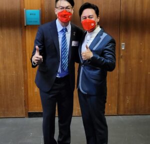 Raymond Cho Wing-Lim Instagram - 多謝葛議員同主辦方邀請 
#砥礪前行25載
#風雨兼程30年
#慶祝香港回歸祖國25週年
葛兆源 陳穎欣 Joephy Chan Wing-yan