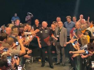 Raymond van Barneveld Instagram - Fantastic night organised by @modusdarts180 in York tonight 👍🏼

I won 4-1. Just saying 😉 was great to play Phil again 🎯 

Follow @modusdarts180 on instagram and X for future events 👍🏼 always a great night. 

#Darts #Exhibiton #York #rvb #barneyarmy #philthepowertaylor