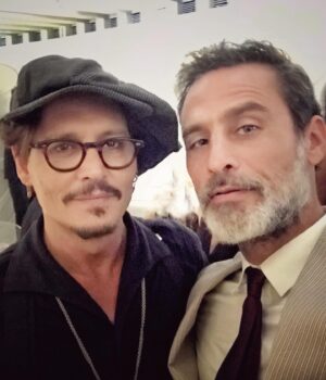 Raz Degan Instagram - Welcome back to your #life my friend! @johnnydepp #peace