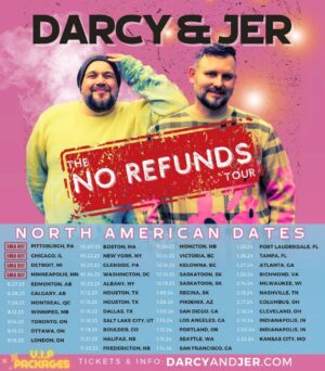 Rebecca Dalton Instagram - Everyone must go check out @thedarcymichael and @jer2baer No Refunds show!! There’s nothing out there like it and it’s hilarious. So proud of my friends 🥰🥰🥰