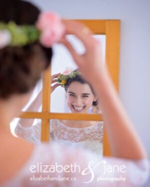 Rebecca Liddiard Instagram - I promise this is my last wedding post! But there are a few people I have to give HUGE shout outs to for providing their services, talent and support!

 📸 Photography by Liz Bradley of @elizabethandjane.photography please look her up for your photo needs!!! She has a very personal touch, I have met her exactly once and I feel like I have made a true friend. She certainly captures the most beautiful and intimate moments.

💄 Makeup by @makeup.by.yelena ooooo she was so good and helped me recreate EXACTLY the look I wanted. Kind and curious, she’s amazing.

Hair by Kate McBride @hairlovebykate also a calming and creative dream! She figured out my hair in 2 min and somehow made it stay beautiful in 42C heat and under a flower crown that came on and off all day.

👰 👗 DRESS restored and altered to perfection by @vintagebride.ca Cher is a masterful seamstress. I found this dress in her treasure trove shop and she made it into literally the most magical thing I have ever put on my body.

🏠 @thebridge_ph who created a safe and blissfully covid-free teeny tiny wedding of our dreams. Also the food was 👌

And finally our Grandmas, the other stars of the show. We wanted them so badly to be there and they came along with the rest of our closest and dearest family. This day was truly a gift, thank you to everyone who made it happen ❤️