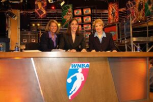 Rebecca Lobo Instagram - I’ve worked the @wnba draft each year since 2004 (first photo). The top 4 picks in that draft were @dianataurasi , @alanabeard , @nicole_powell_ucr and @lindsaywhalen . (@sbird10 joined us for the ‘04 Draft lottery —second photo. Note the folding tray table on the far left of the desk). Third photo is the 2005 Draft and the last one is 2024. Glad we upgraded the furniture.